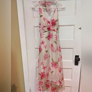 Chiffon dress- Auntie-core Floral Southern Belle